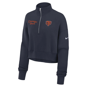 Women's Chicago Bears Nike 2025 Phoenix 1/4 Zip Medium Navy