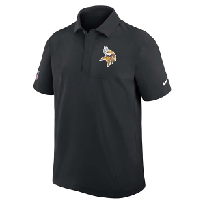 Minnesota Vikings Nike 2025 Sideline Woven Polo Medium Black