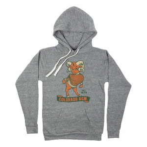 Colorado State Rams Homefield Apparel Hoodie XLarge Heather Grey