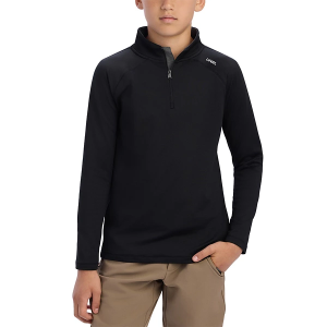 Boys' UNRL Interlock Long Sleeve 1/4 Zip Small Black