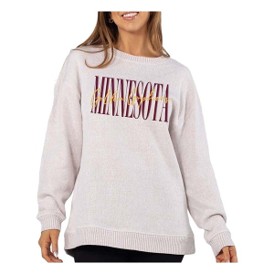 Minnesota Golden Gophers Chicka-D Women's Crew Large Natural