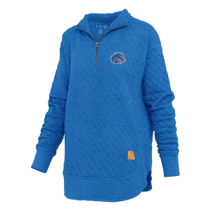 Boise State Broncos Pressbox Women's Roseburg 1/4 Zip XLarge Royal