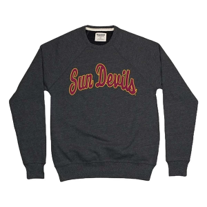 Arizona State Sun Devils Homefield Apparel Crew Large Charcoal