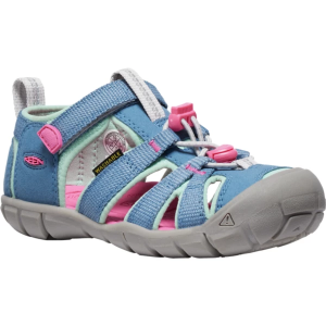 Kids' KEEN Seacamp II CNX Water Hiking Sandals Little 11Y Coronet Blue/Hot Pink