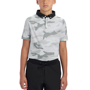 Boys' UNRL Polar Camo Polo Large White/Grey Heather