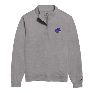 Boise State Broncos League Collegiate All Day 1/4 Zip XLarge Light Grey