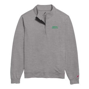 North Dakota Fighting Hawks League Collegiate All Day 1/4 Zip 2XLarge Light Grey