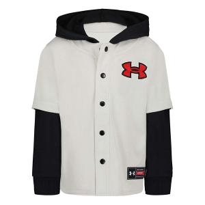 Kids' Under Armour Baseball Jersey Full Snap Sweatshirt 5 Summit