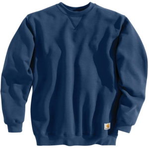 Men's Carhartt Loose Mid Weight Work Crewneck Sweatshirt 2XLarge New Navy