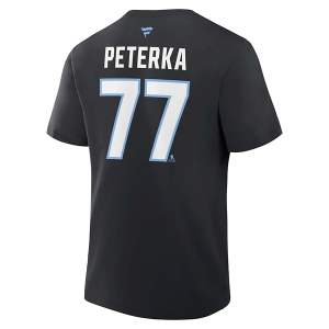 Utah Mammoth Fanatics JJ Peterka #77 Name & Number T-Shirt 2XLarge Black