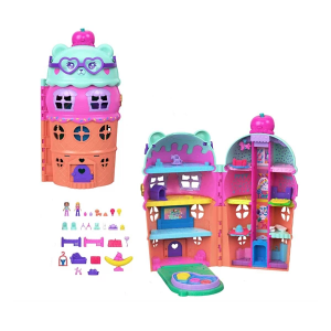 Polly Pocket Micro Dolls & Large Gelato House Playset