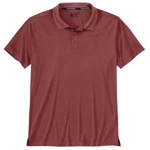 Men's Carhartt Force Sun Defender Lightweight Polo 2XLarge Tall Crimson Moss Heather