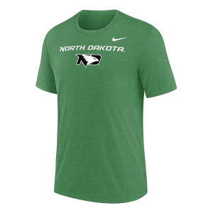 North Dakota Fighting Hawks Nike Throwback Vault T-Shirt Small Kelly Green