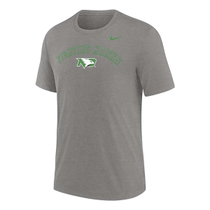 North Dakota Fighting Hawks Nike Throwback Vintage T-Shirt XLarge Heather Grey