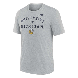 Michigan Wolverines Nike Throwback Legacy T-Shirt 2XLarge Heather Grey