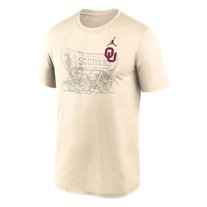 Oklahoma Sooners Nike Shadow Logo T-Shirt 3XLarge Natural