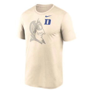 Duke Blue Devils Nike Shadow Logo T-Shirt Large Natural