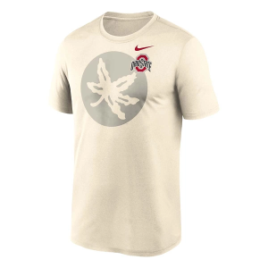 Ohio State Buckeyes Nike Shadow Logo T-Shirt Medium Natural