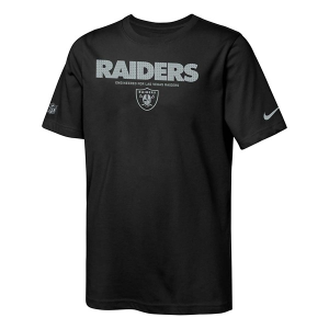 Kids' Las Vegas Raiders Nike 2025 Team Issue T-Shirt Large Black