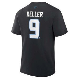 Utah Mammoth Fanatics Clayton Keller #9 Name & Number T-Shirt Large Black