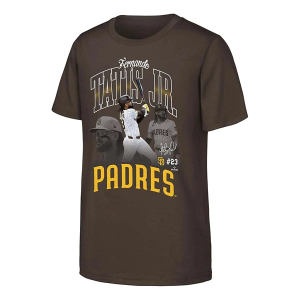 Kids' San Diego Padres Fernando Tatis Jr. Triple Pic T-Shirt XLarge Brown