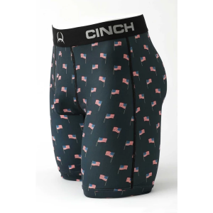 Men's Cinch Ol'Glory Boxer Brief Fitted Cap Large Navy