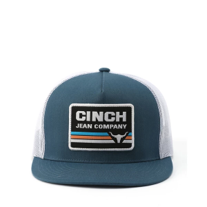 Men's Cinch Bull Logo Snapback Hat One Size Teal