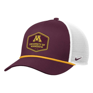 Minnesota Golden Gophers Nike Rise Rope Trucker Flexfit Hat M/L Maroon