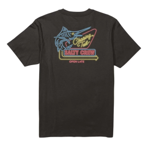 Men's Salty Crew Neon Sign T-Shirt 2XLarge Black