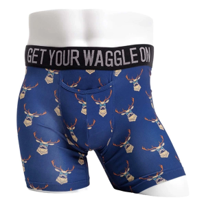 Men's Waggle Golf Caddie Boxer Briefs Underwear Golf Small Kentucky Buck