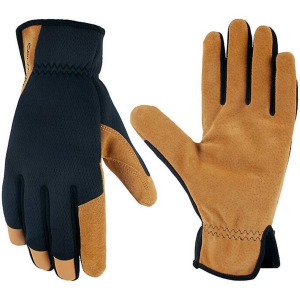 Men's Carhartt Leather High Dexterity Open Cuff Glove Gloves 2XLarge Black