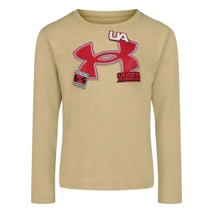 Under Armour Varsity Mesh Long Sleeve T-Shirt Toddler 4T Khaki