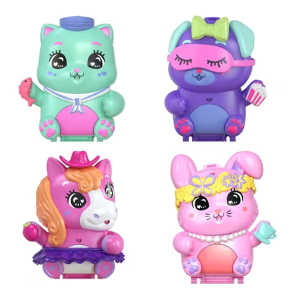Polly Pocket Core Compact Playsets With Doll, Pet, & Accessories (Styles May Vary)