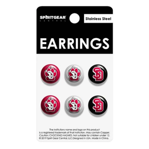 Spirit Gear Central Llc Women's South Dakota Coyotes Earrings
