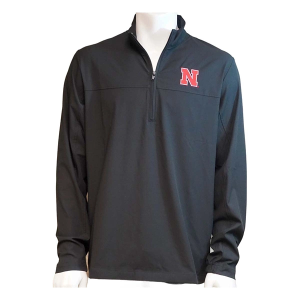 Nebraska Cornhuskers TravisMathew Wanderlust 1/4 Zip 2XLarge Black