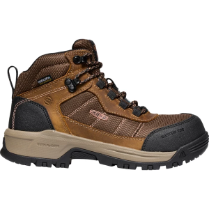 Women's KEEN Skokie Hiker Soft Toe Waterproof Work Boots Outdoor 7.5 Bison/Black
