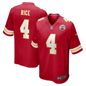 Kansas City Chiefs Rashee Rice #4 Nike Game Jersey 2XLarge Red