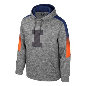 Illinois Fighting Illini Colosseum Hoodie Large Nickel