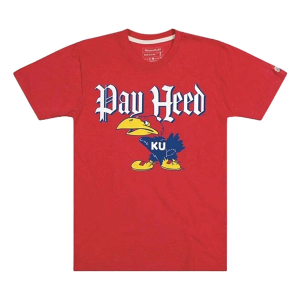 Kansas Jayhawks Homefield Apparel Pay Heed T-Shirt Small Red