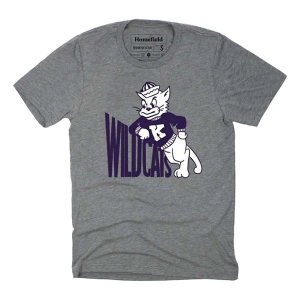 Kansas State Wildcats Homefield Apparel 1960s T-Shirt Medium Grey Heather