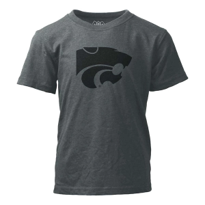 Kansas State Wildcats Wes and Willy Blackout Kids' T-Shirt Small Castlerock