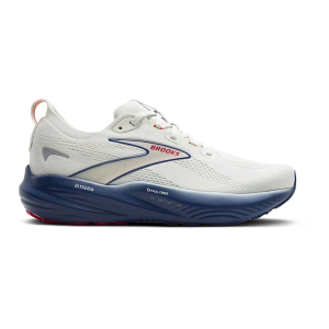 Men's Brooks Glycerin 22 Running Shoes 10 Regular Grey/Navy Peony/Fiery Red