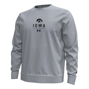 Iowa Hawkeyes Under Armour Crew XLarge Heather Grey