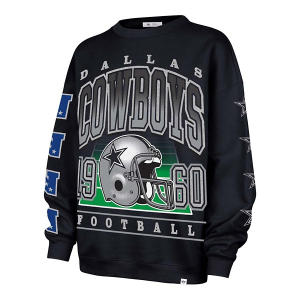 Women's Dallas Cowboys 47 Brand Go Big Crewneck Medium Navy