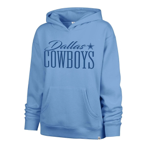 Women's Dallas Cowboys 47 Brand Whim Lumin Hoodie Medium Blue