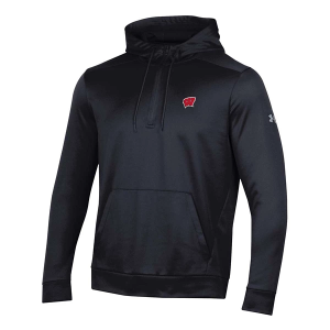 Wisconsin Badgers Under Armour Hoodie XLarge Black