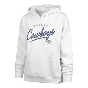 Women's Dallas Cowboys 47 Brand Script Hoodie Small White