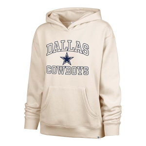 Women's Dallas Cowboys 47 Brand Clarity Hoodie Medium Cream