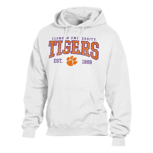 Clemson Tigers Gear For Sports Hoodie XLarge White