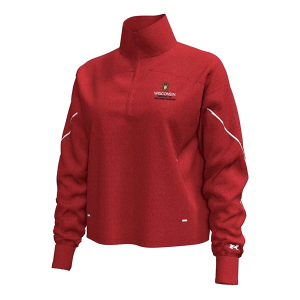 Wisconsin Badgers Under Armour Women's Icon Double Knit 1/4 Zip Small Flawless